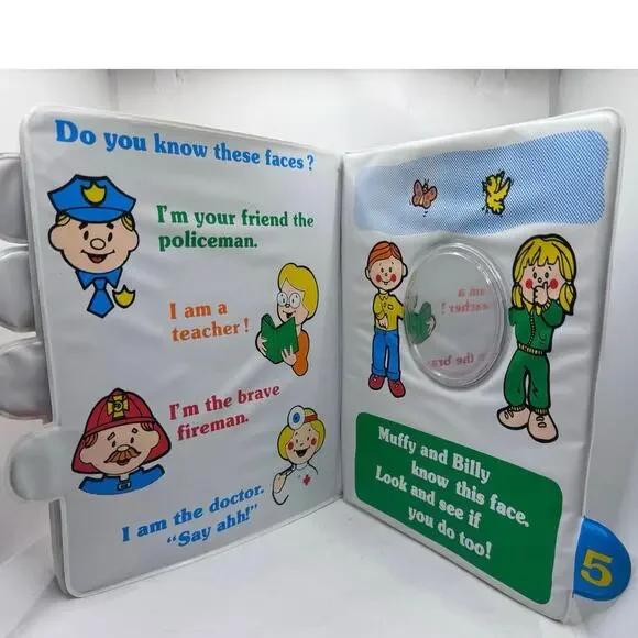 Muffy’s & Billy’s Read N Play Activity Book, Vintage, Baby Soft Book, Learning - Picture 4 of 11